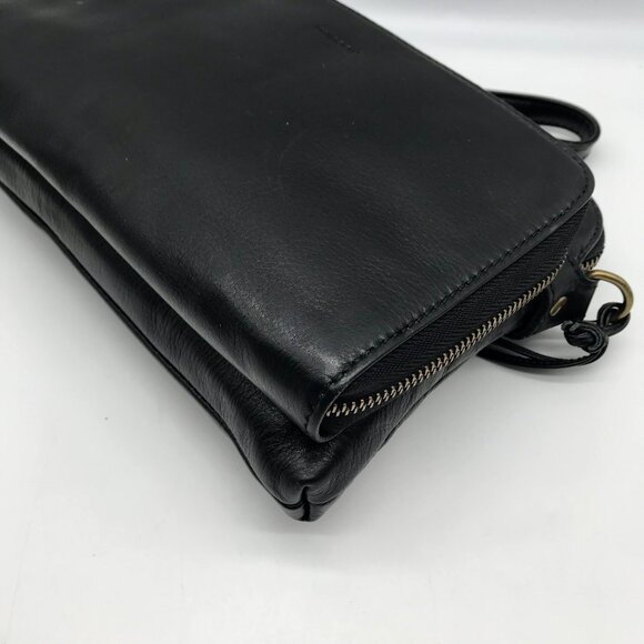 Minooy Black Leather Eirene Crossbody Bag - Picture 6 of 11